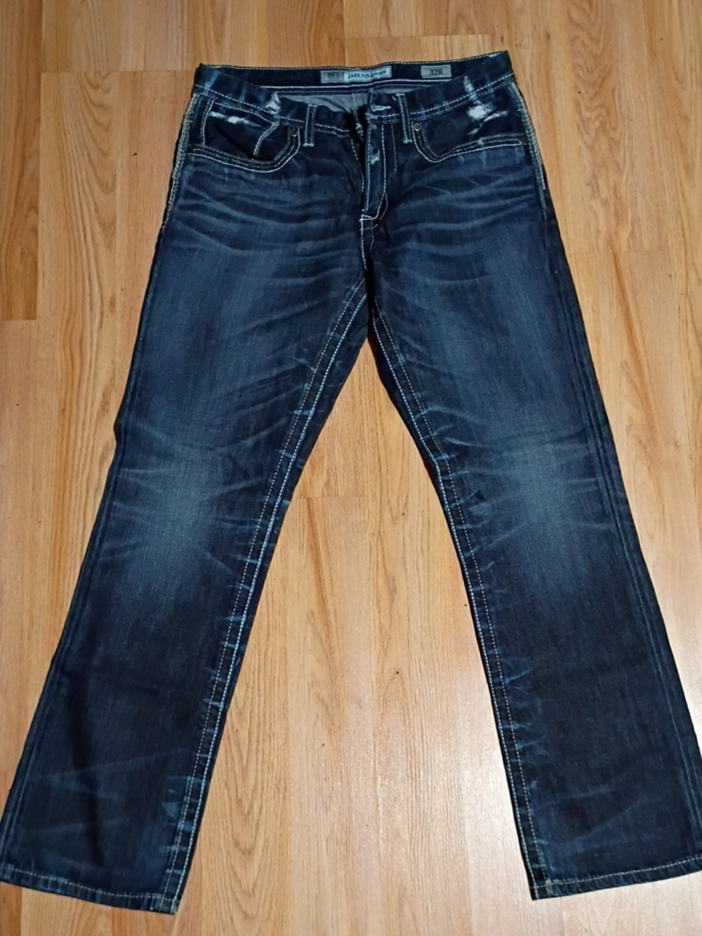 BKE Jake Straight Men's Dark Indigo Straight Jeans